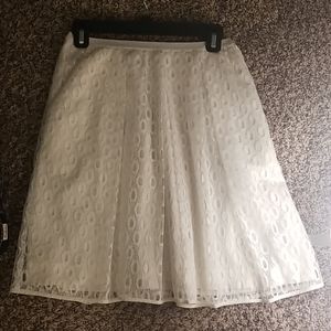 Lace eyelet skirt